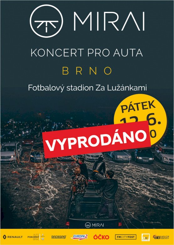 Mirai - koncert pro auta v Brně (VYPRODÁNO)